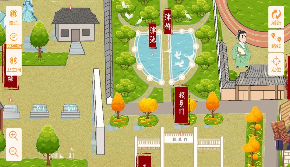 十月田镇手绘地图景区语音讲解导览系统：智慧景区建设的基石